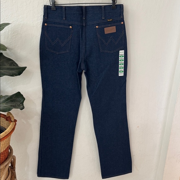 Wrangler Vintage Stiff Made in USA Cotton Slim Fit Jeans 34x33 - Picture 4 of 4